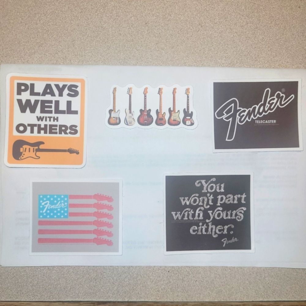 Guitar Stickers Bundle Music Themed Stickers